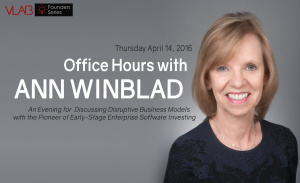 VLAB Founders Series with Ann Winblad